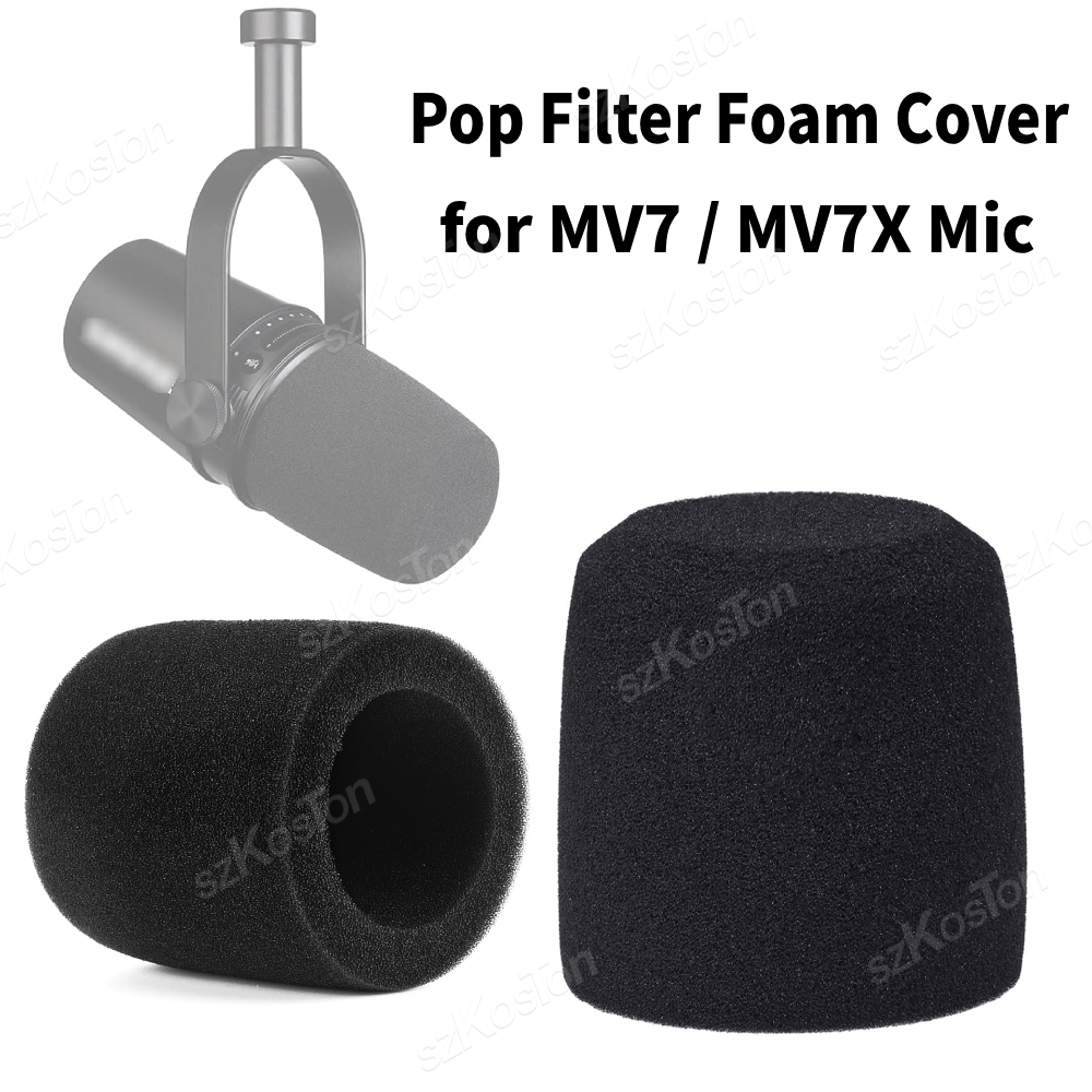 Shure Mic Mv7 - Geräuschreduzierender Schaumstoff-Schutzüberzug Windschutz für Shure MV7