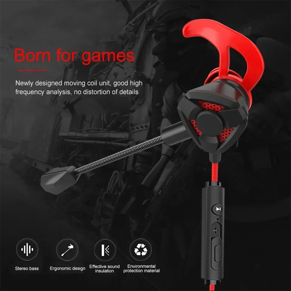Wired Earphone Mic - Headset Gamer Kopfhörer Kabel Kopfhörer Gaming