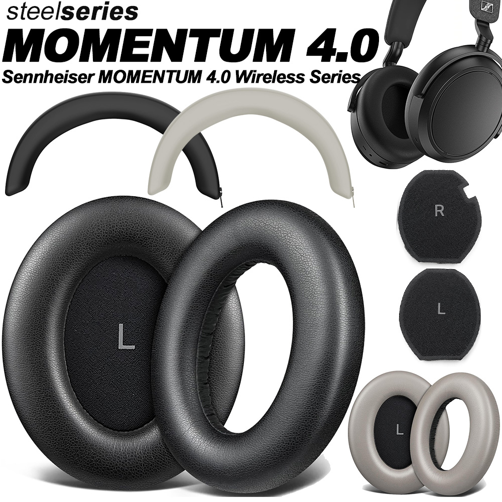 Sennheiser Headphone Momentum 4 - Ersatz-Schaumstoff-Ohrpolster für Sennheiser MOMENTUM 4.0 Wireless