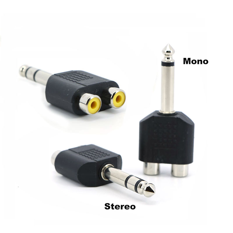 Audio Splitter Y - 6,35mm 6,5 Audio Mono Stereo 1/4