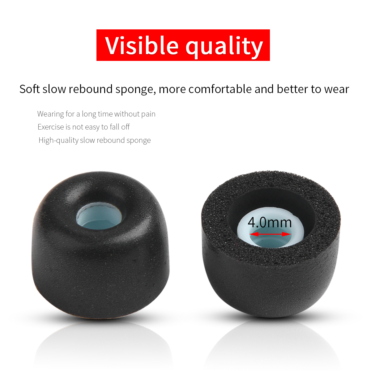 Anker Speaker Soundcore Boom 2 - 4 Stück Memory-Schaum-Ohrstöpsel für Sony WF-1000XM4