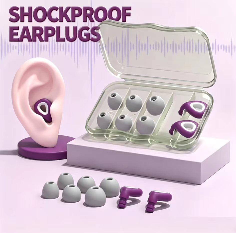 Silicone Ear Tip Replacement - ES300-Weiche Silikon-Ohrstöpsel zur Geräuschreduzierung, wiederverwendbar, waschbar,