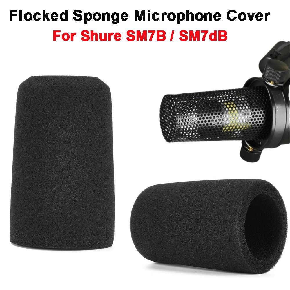 Shure Mic Sm7B - 1 Stück Ersatz-Mikrofon-Windschutzabdeckung aus beflocktem Schaumstoff,