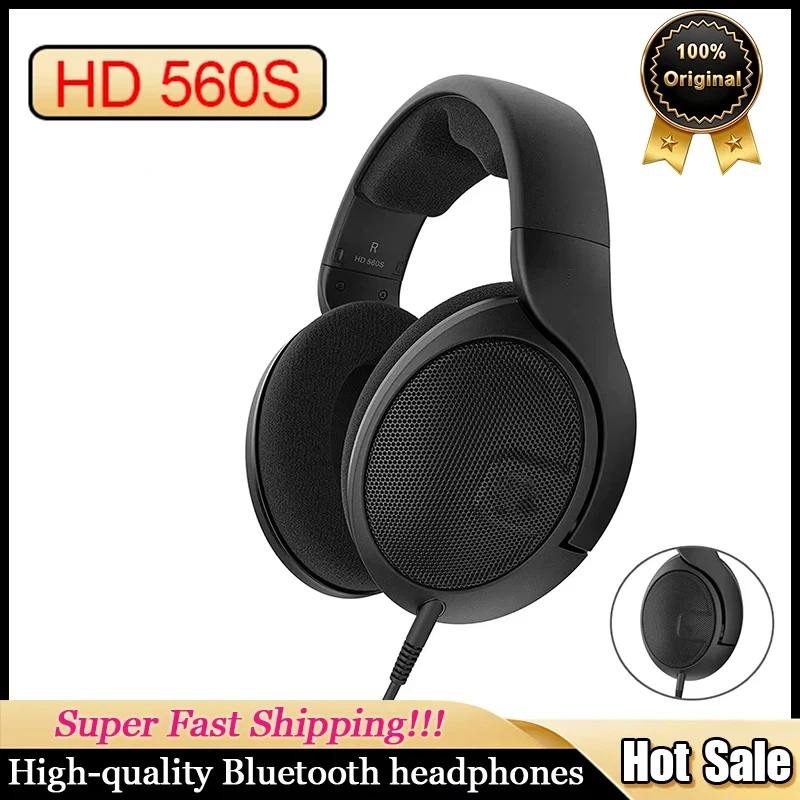 Sennheiser Headphone Hd 560S - Für Sennheiser HD560s Over-The-Ear Original-Kopfhörer, neutrale