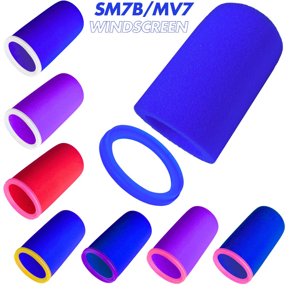 Shure Mic Mv7 - SM7dB Windschutzscheiben-Schaumstoff mit hoher Dichte für