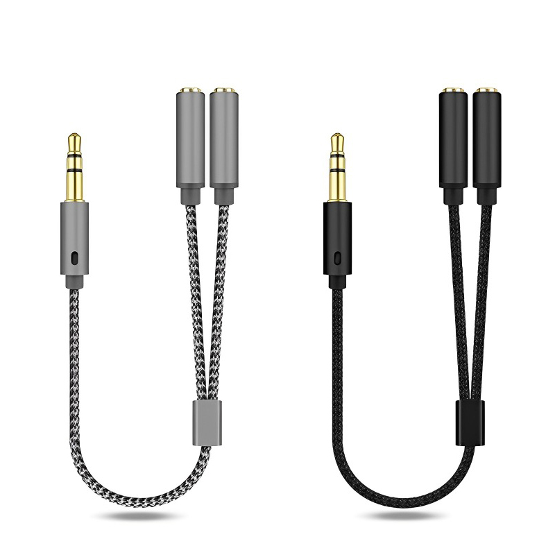 Audio Splitter Y - 3,5 mm Audio-Splitter, Y-Buchse, 1 Stecker