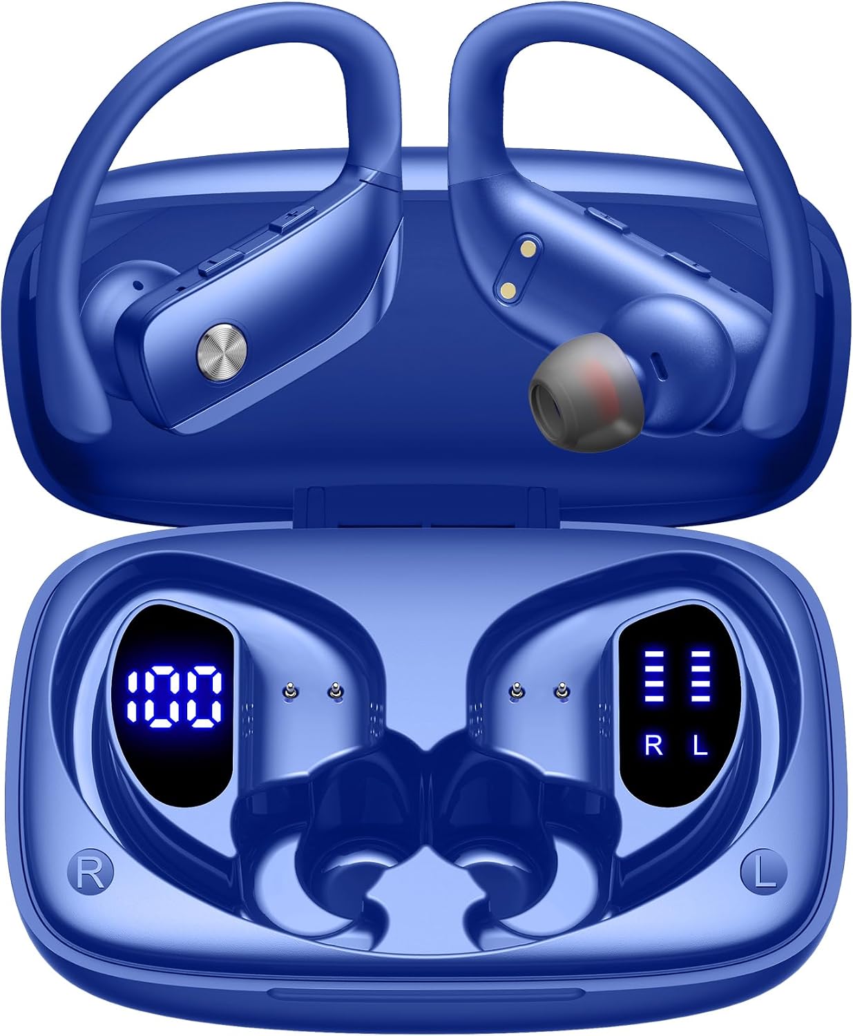 Sports Earphone Hook - Kabellose Ohrhörer mit 80 Stunden Spielzeit,