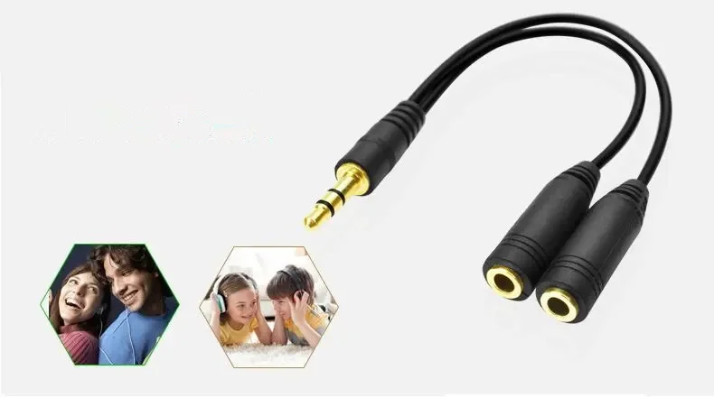 Kopfhörer-Splitter, 3,5-mm-Ver – Audio Splitter Y Bewertung und Preis