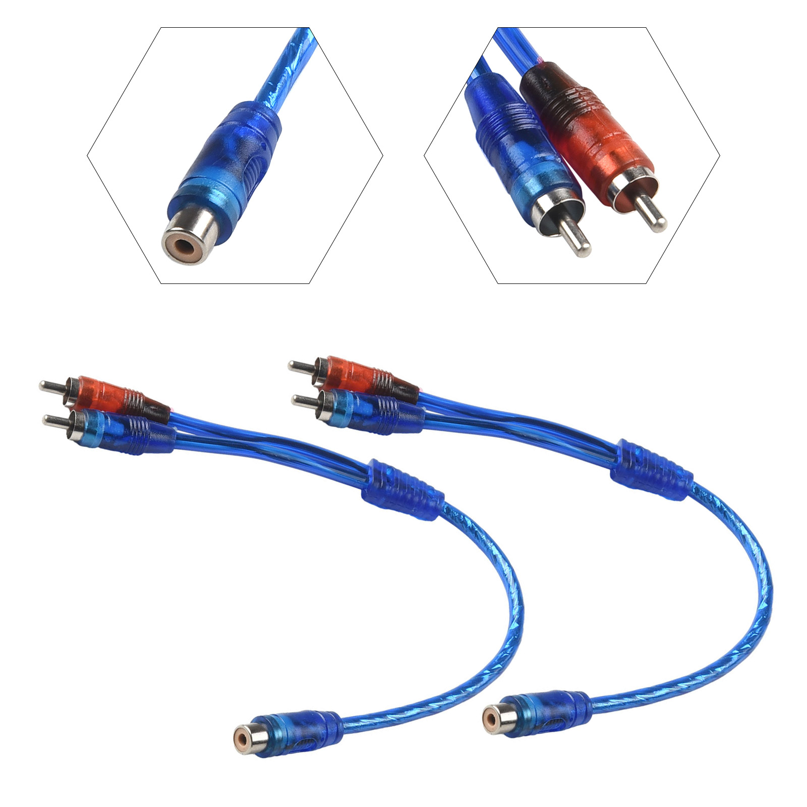 2 Stück RCA-Audiokabel 