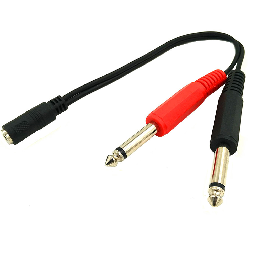 6,35 mm Stecker auf 2 6,35 mm  – Audio Splitter Y Bewertung und Preis