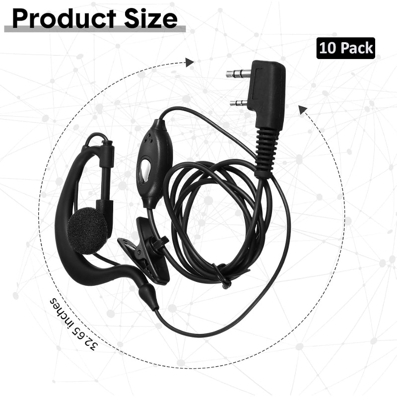 10 Stück Walkie-Talkie-Ohrhöre – Wired Earphone Mic Bewertung und Preis
