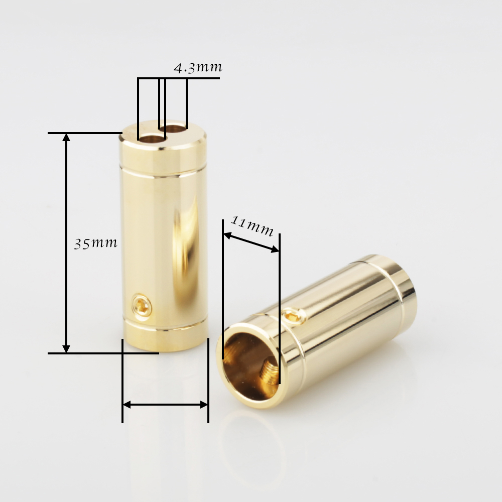 4 Stück verchromte/goldbeschic – Audio Splitter Y Bewertung und Preis