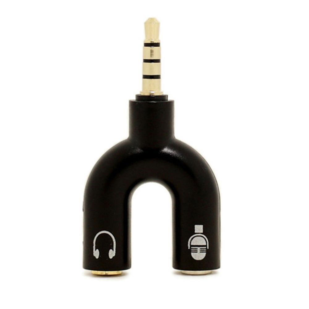 1PC Dual 3,5 MM U Typ Adapter  – Earphone Splitter Jack Bewertung und Preis