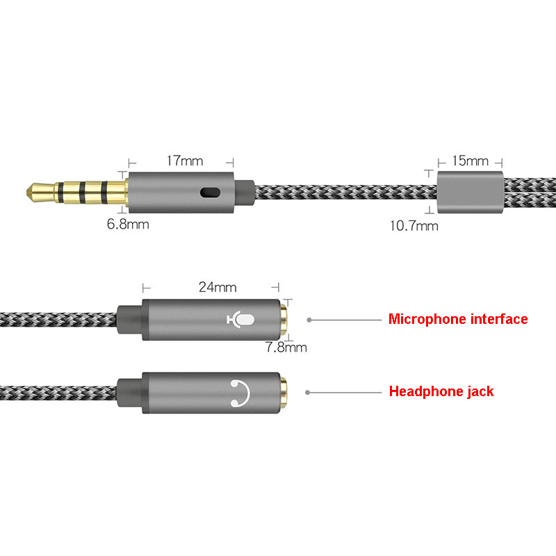 3,5 mm Audio-Splitter, Y-Buchs – Audio Splitter Y Bewertung und Preis