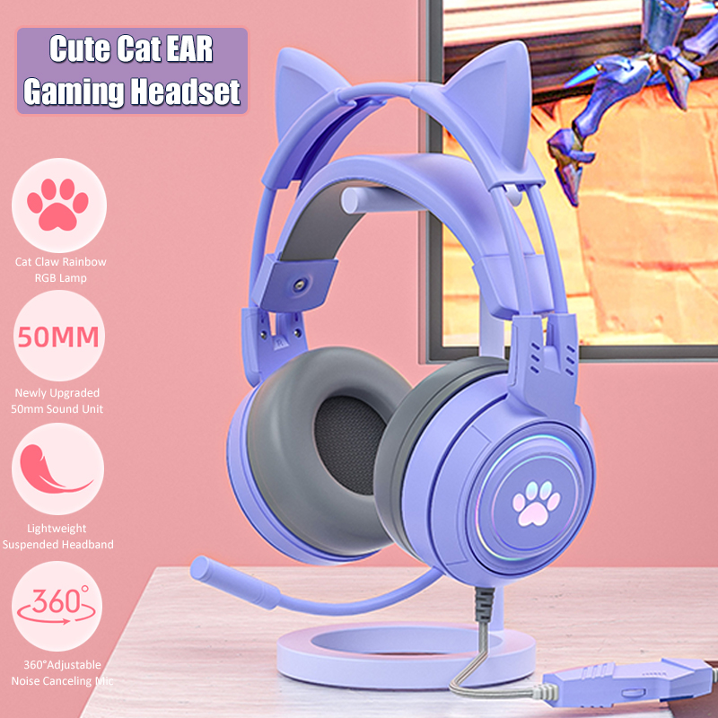 Niedliche Katzen ohr Gaming-Ko – Gaming Headset Rgb Bewertung und Preis